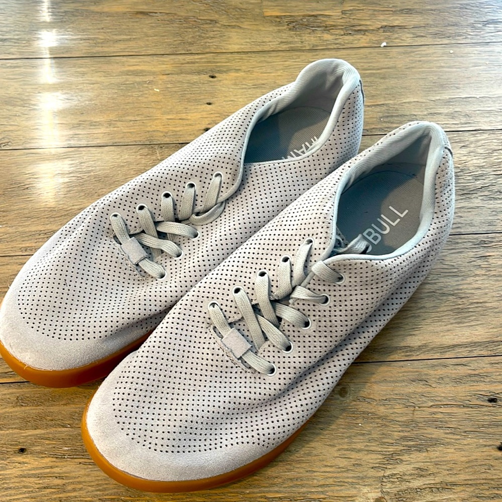 NOBULL Mens gray shoes, brown soles - NEW